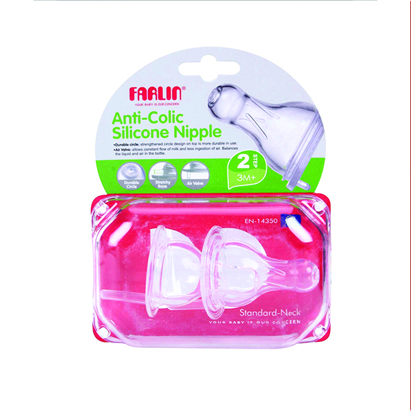 Farlin Anti Colic Silicon Nipple Step 2